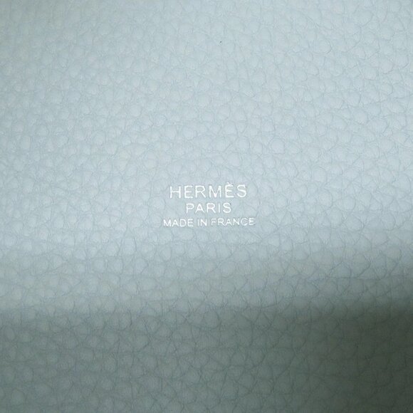 HERMES Picotin Lock Size PM Taurillon Clemence Blue Gacier - Picture 5 of 7